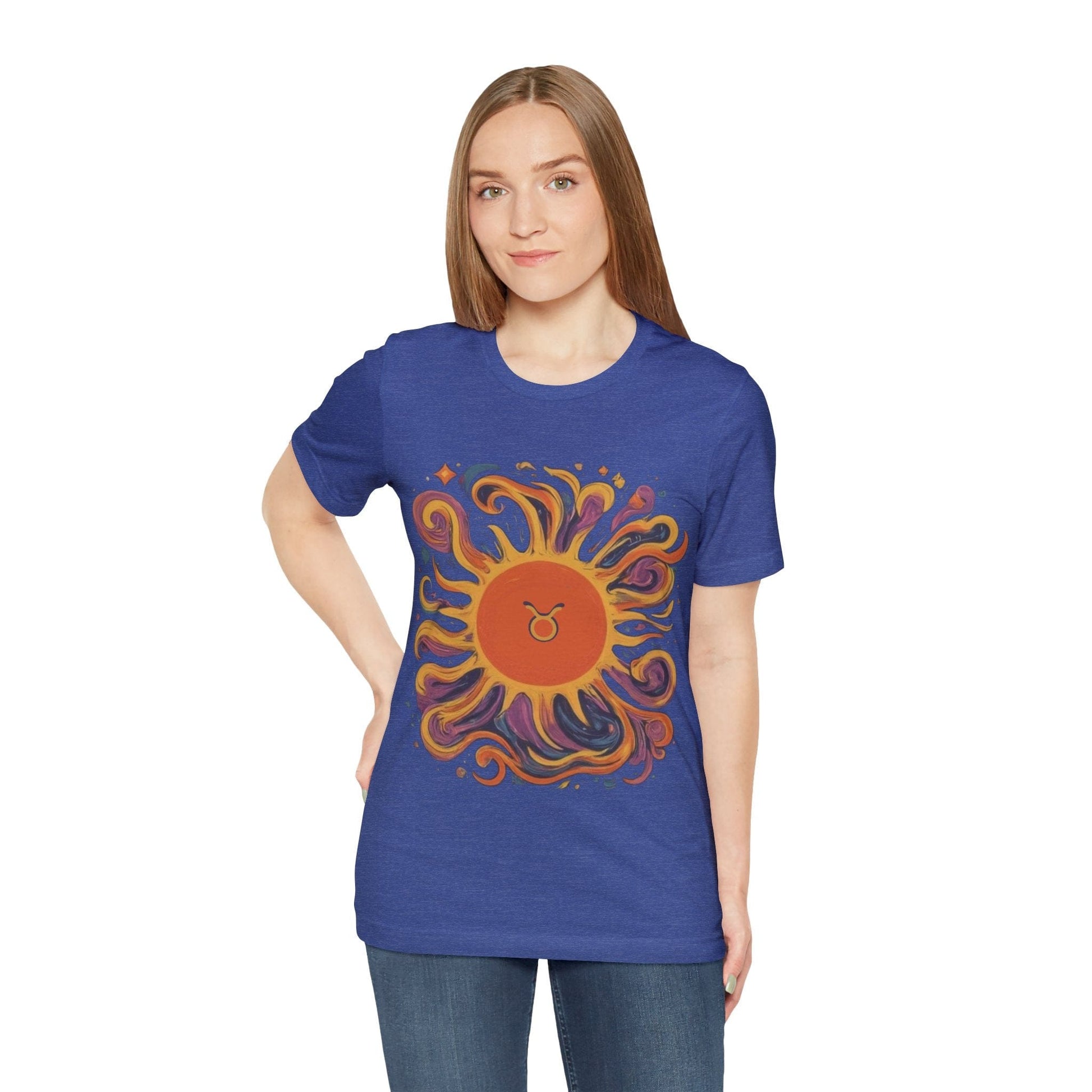 T-Shirt Taurus Sun Reliability Tee: Unyielding Style