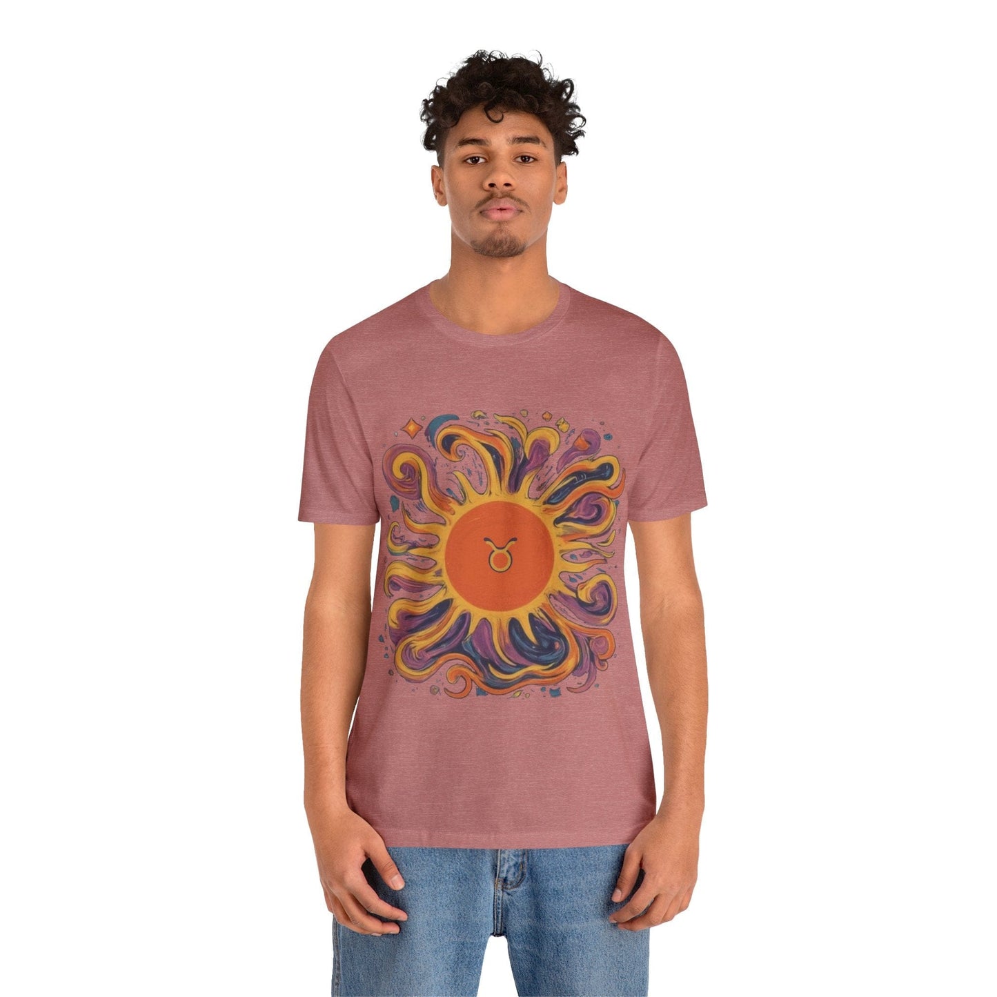 T-Shirt Taurus Sun Reliability Tee: Unyielding Style