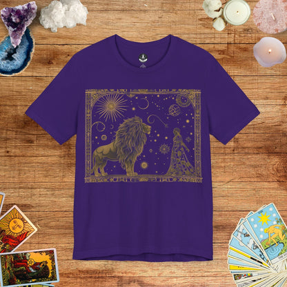 T-Shirt Team Purple / S Majestic Leo Tarot Card T-Shirt