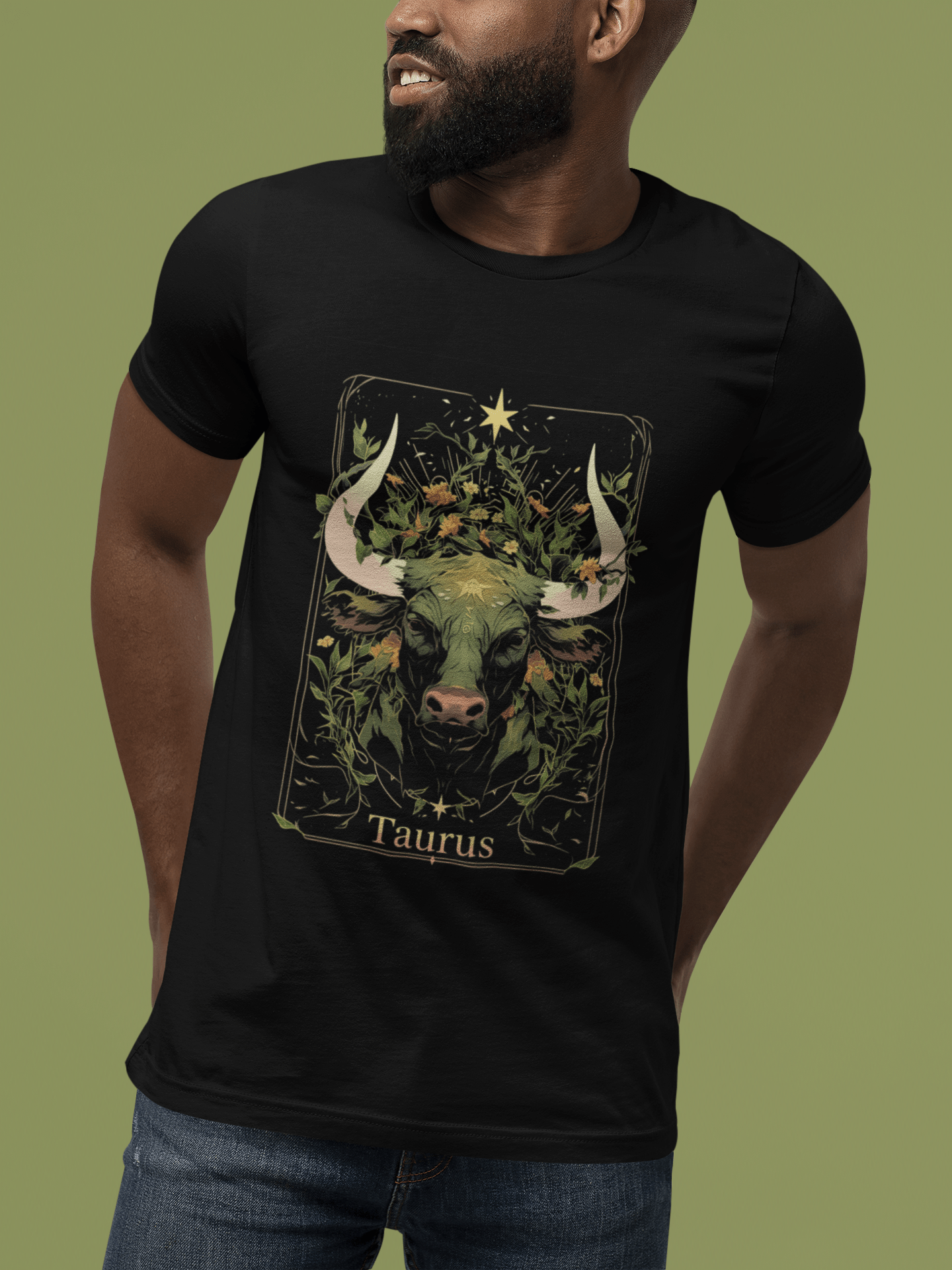 T-Shirt The Bull: Taurus Tarot Card T-Shirt