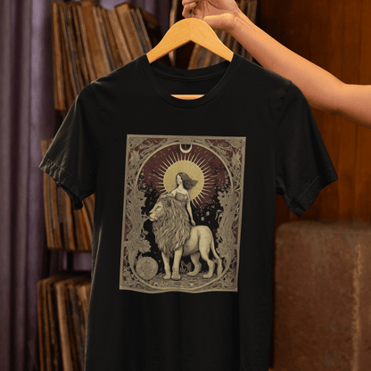 T-Shirt The Lion's Strength Tarot Card Leo T-Shirt