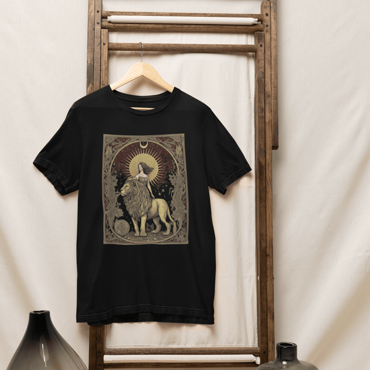 T-Shirt The Lion's Strength Tarot Card Leo T-Shirt