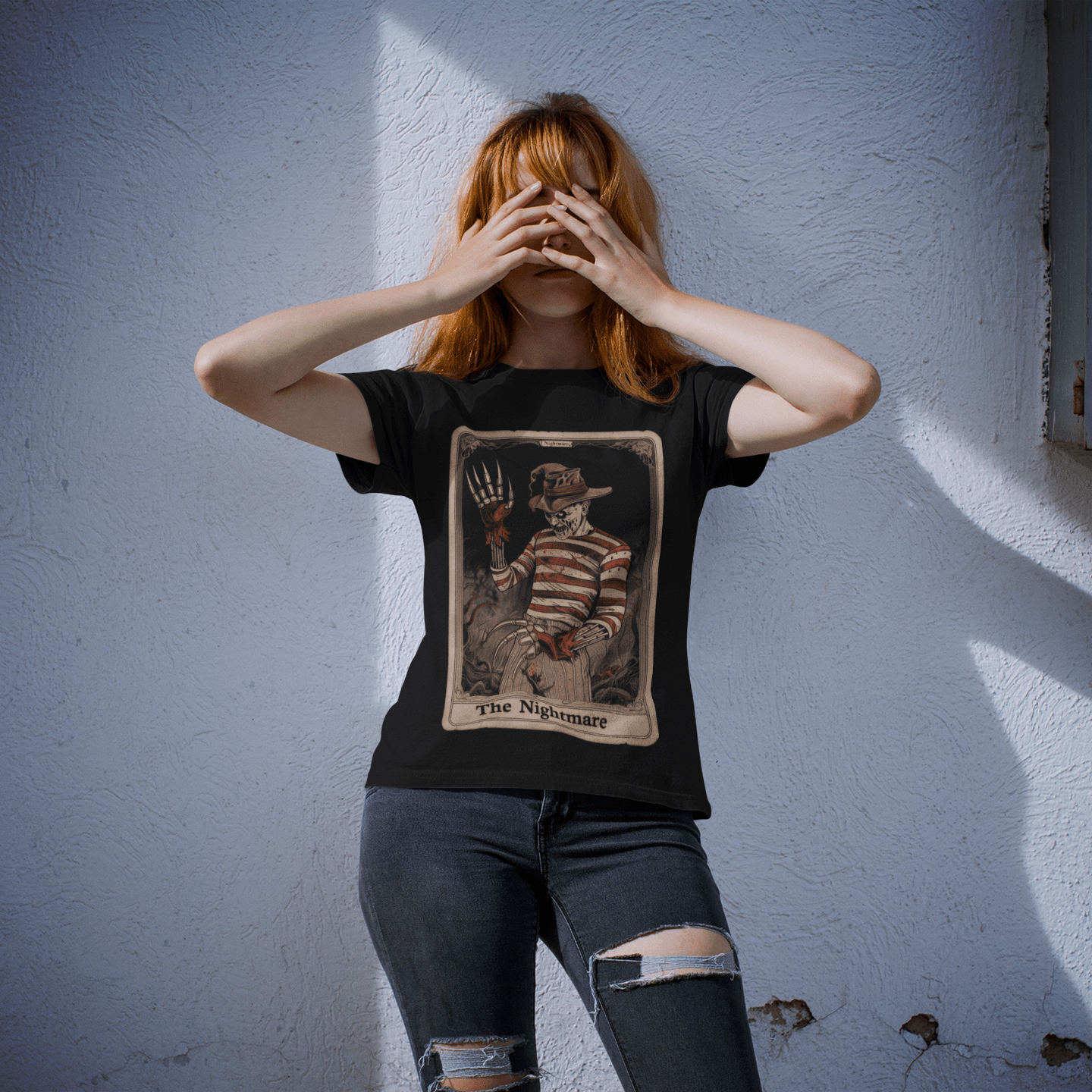 T-Shirt The Nightmare Vintage Tarot Card T-Shirt - Halloween Limited Edition