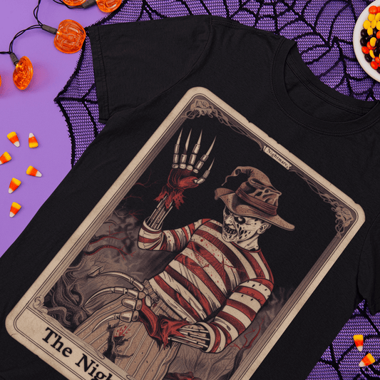 T-Shirt The Nightmare Vintage Tarot Card T-Shirt - Halloween Limited Edition