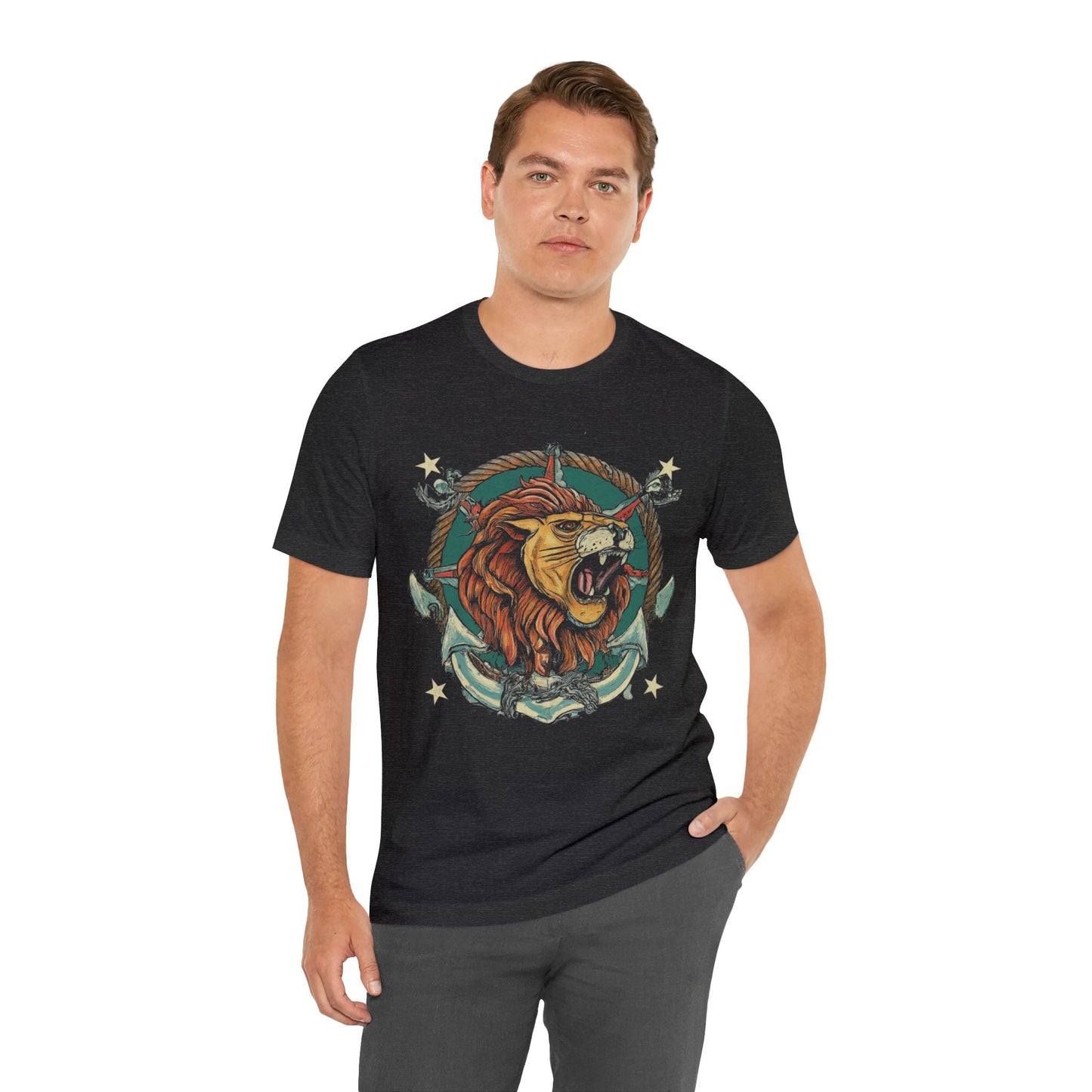 T-Shirt Traditional Sailor Tattoo Leo T-Shirt