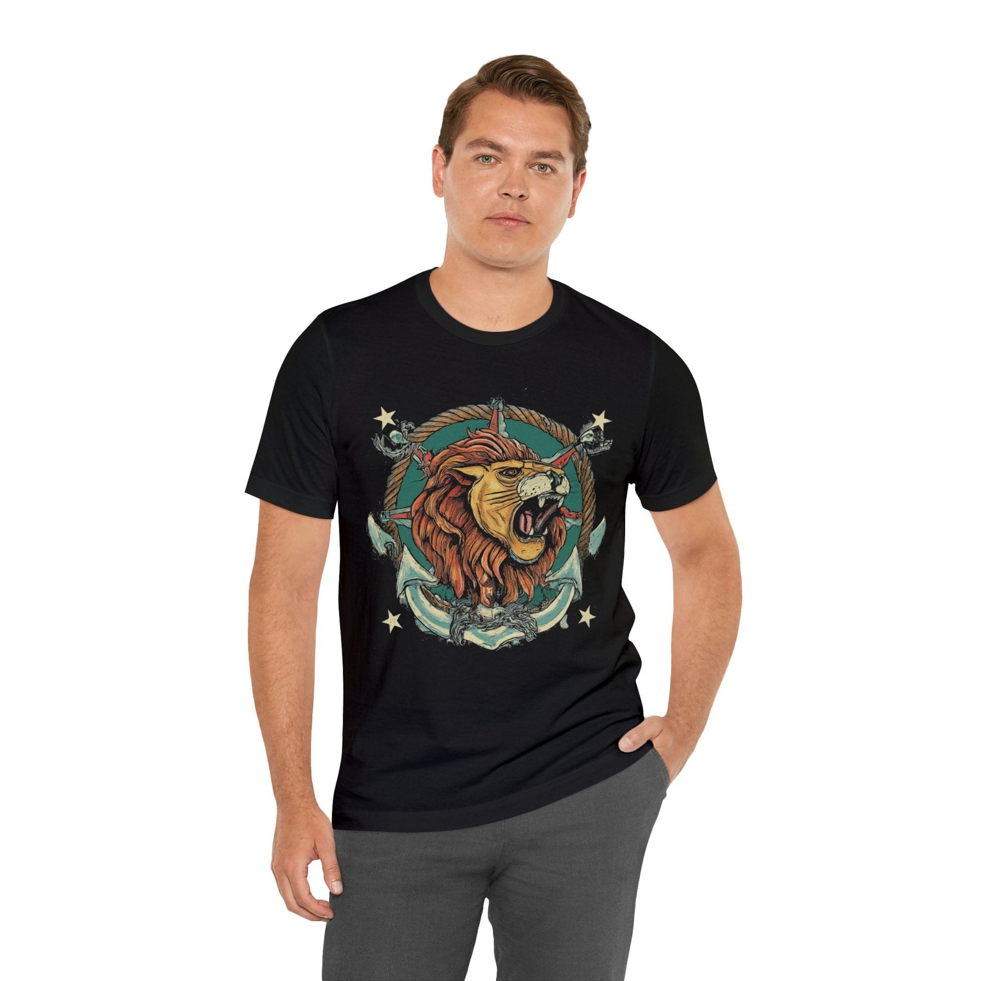 T-Shirt Traditional Sailor Tattoo Leo T-Shirt