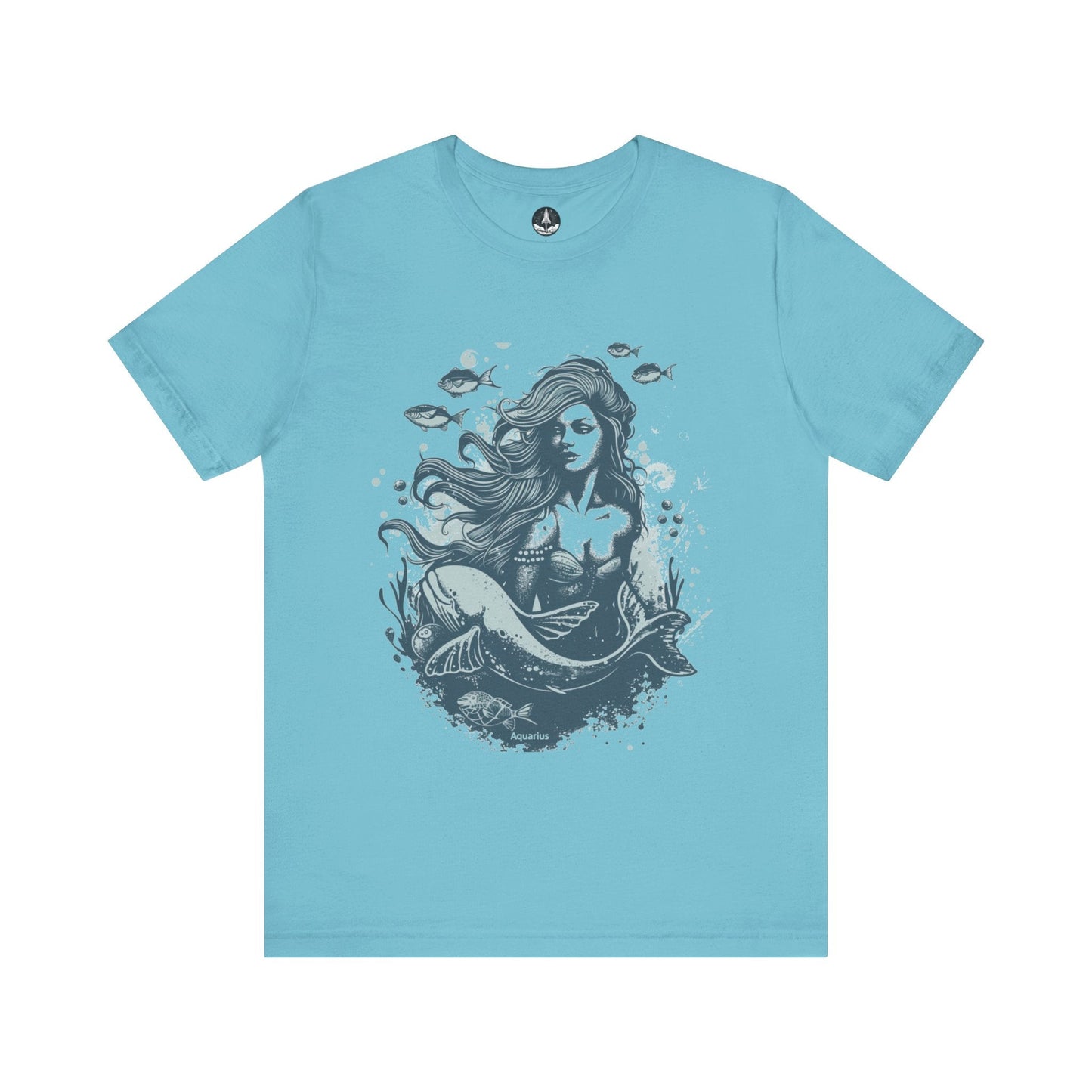 T-Shirt Turquoise / S Aquarius Siren T-Shirt: Enchanting Depths for the Visionary Spirit