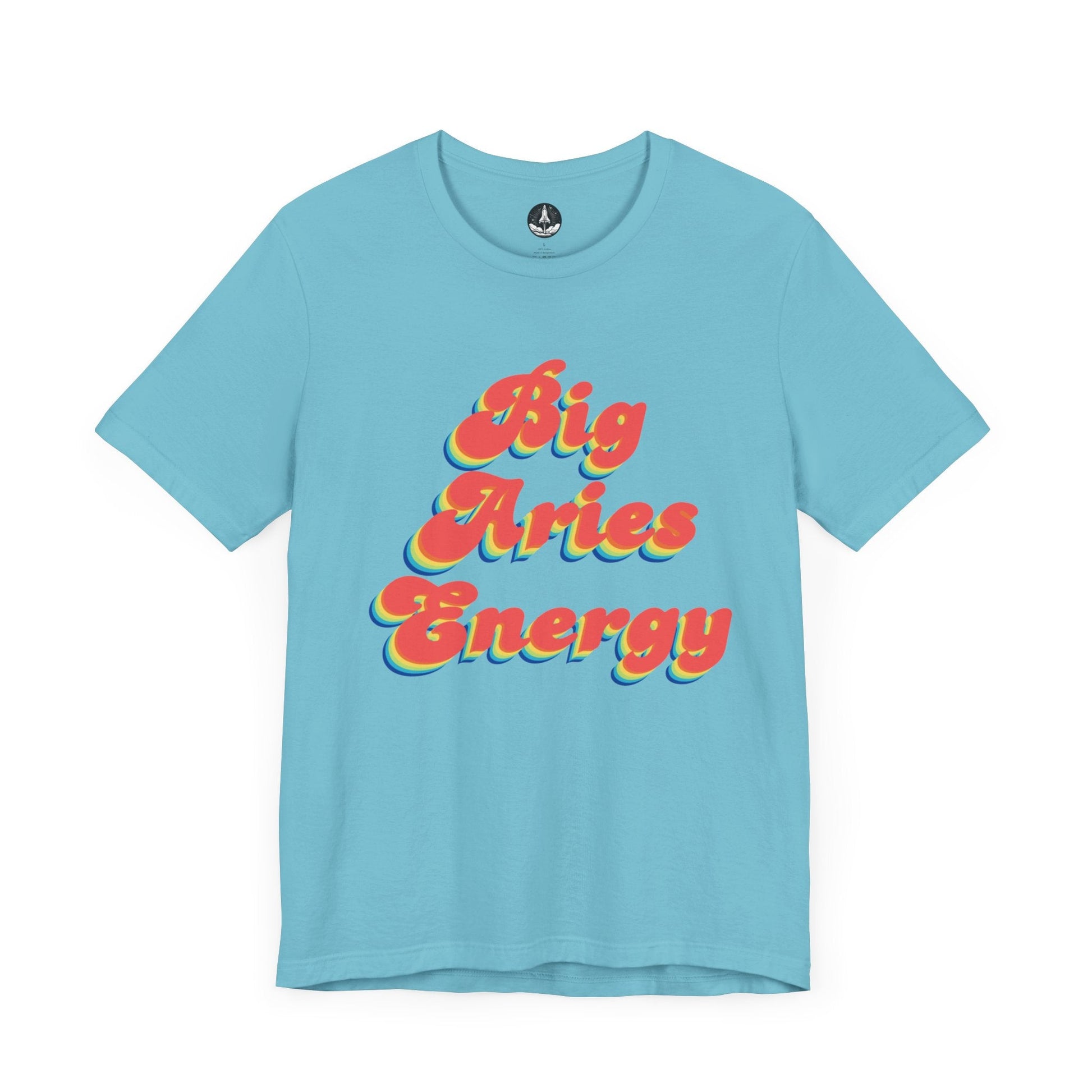 T-Shirt Turquoise / S Big Aries Energy T-Shirt