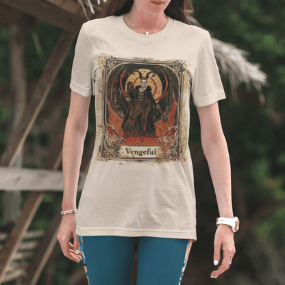 T-Shirt Vengeful Aries - Gothic Tarot Card T-Shirt - Halloween Limited Edition