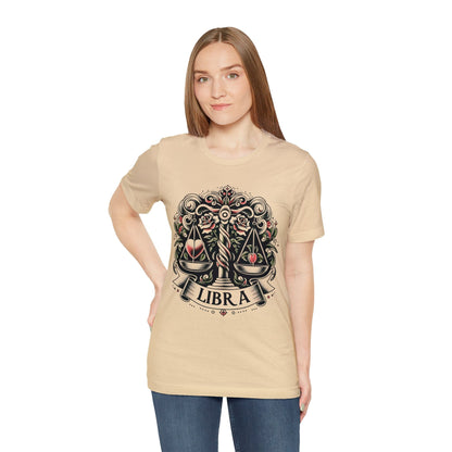 T-Shirt Vintage Tattoo Scales of Justice: Libra T-Shirt