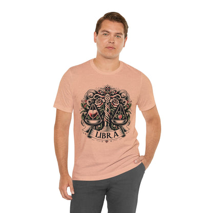 T-Shirt Vintage Tattoo Scales of Justice: Libra T-Shirt