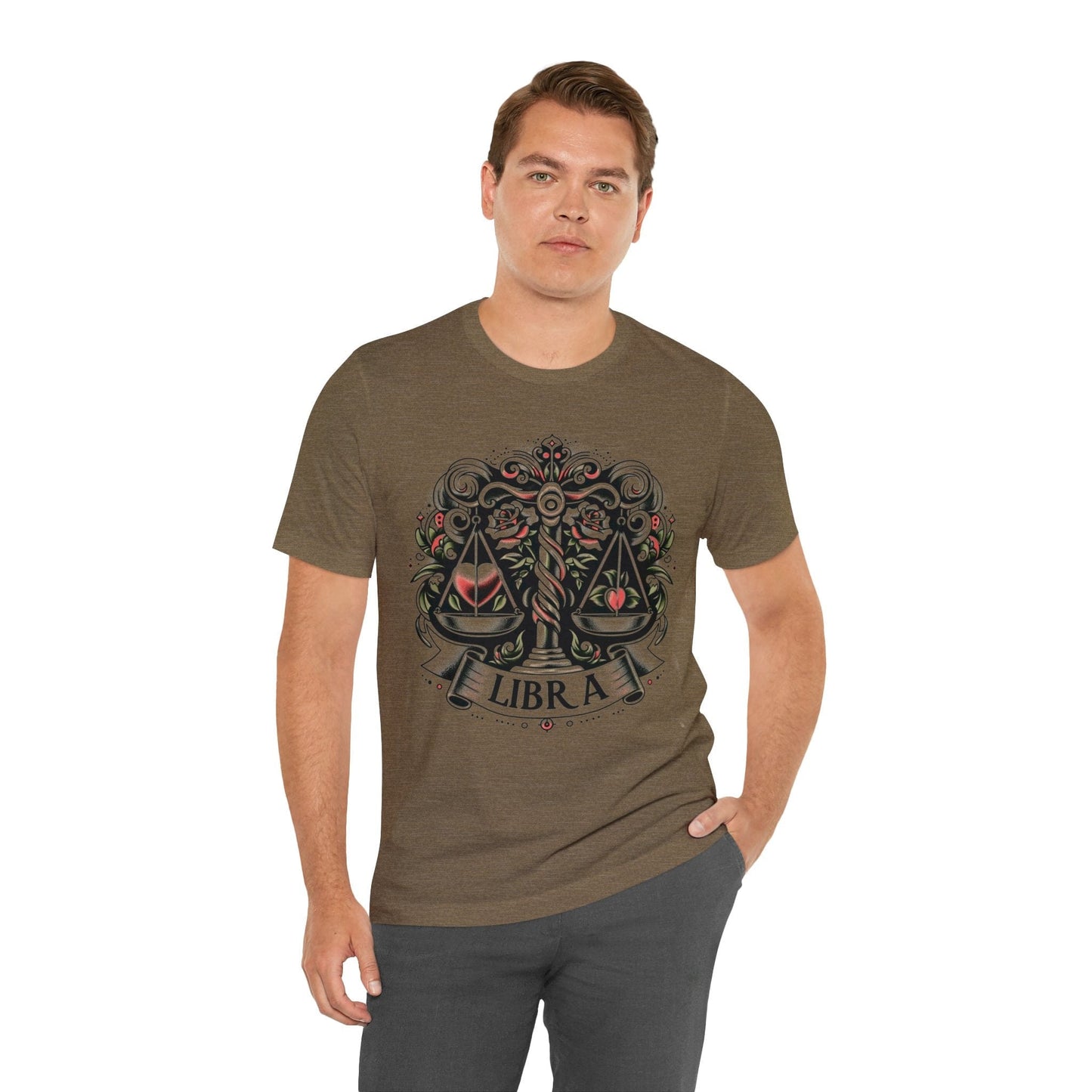 T-Shirt Vintage Tattoo Scales of Justice: Libra T-Shirt