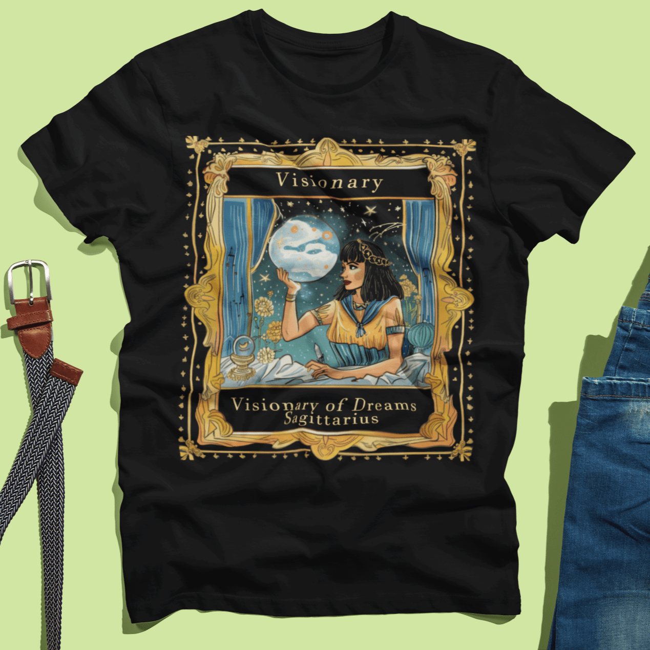 T-Shirt Visionary of Dreams: Sagittarius Tarot Card T-Shirt