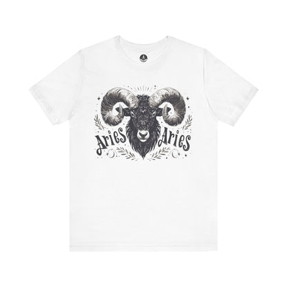 T-Shirt White / S Aries Astrology Unisex TShirt: An Ode to the Maverick