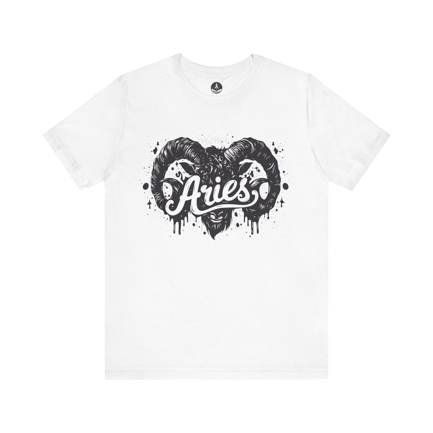 T-Shirt White / S Aries Bold Ram Tee - Unleash Your Zodiac Power