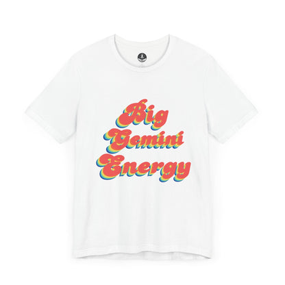 T-Shirt White / S Big Gemini Energy TShirt