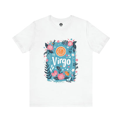 T-Shirt White / S Botanic Maiden Virgo TShirt: Earthy Elegance
