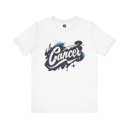 T-Shirt White / S Cosmic Splash Cancer TShirt: Emotions in Hues