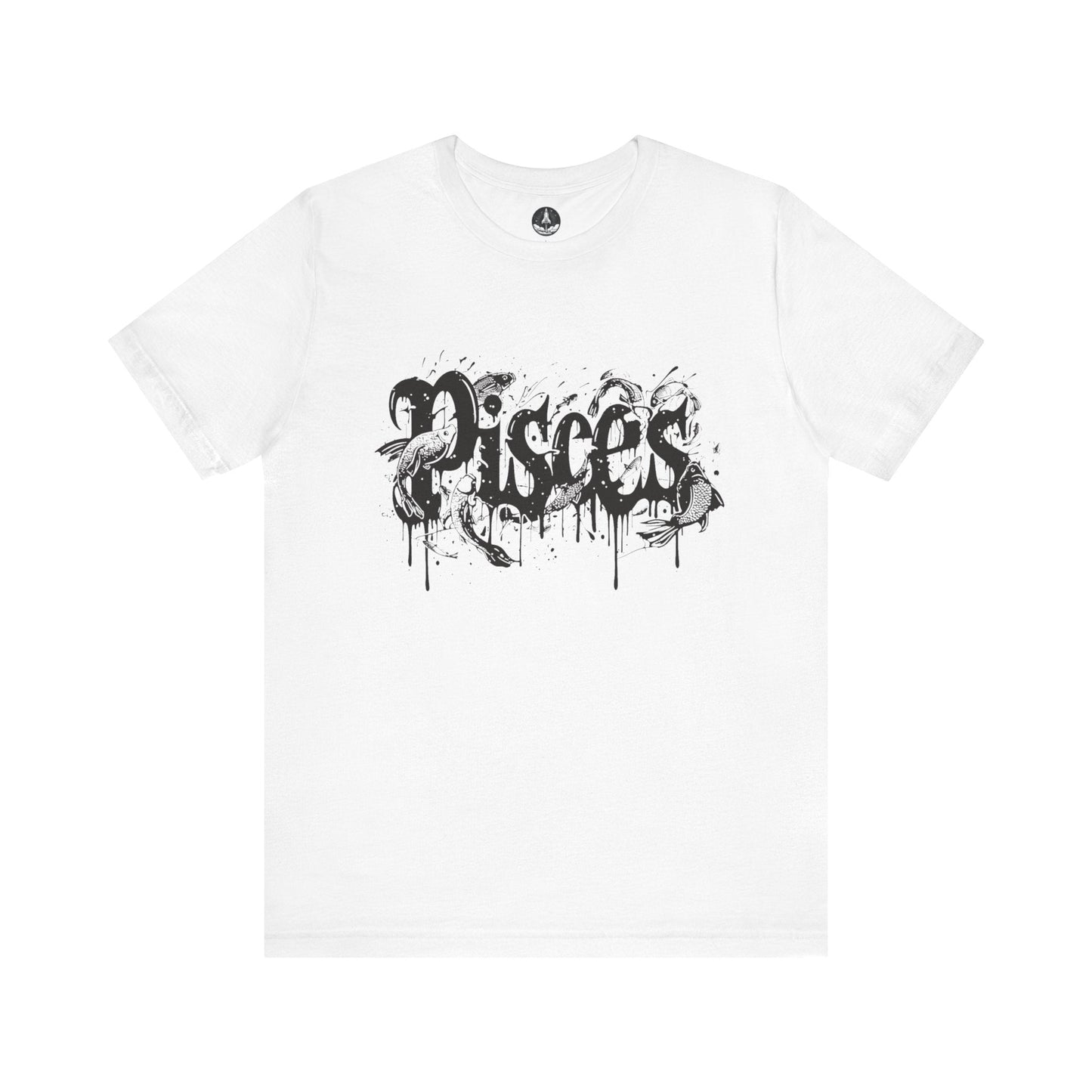 T-Shirt White / S Deep Dive Pisces TShirt: Immerse in the Artistic Tide