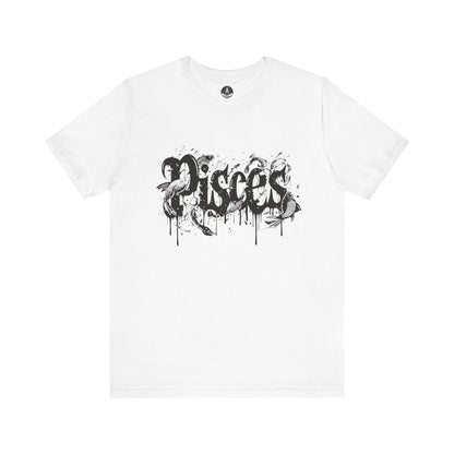 T-Shirt White / S Deep Dive Pisces TShirt: Immerse in the Artistic Tide