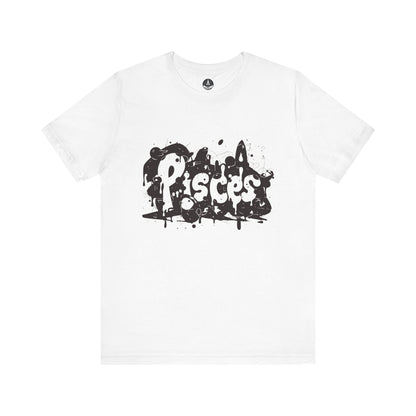 T-Shirt White / S Piscean Inkflow TShirt: Depth of Imagination