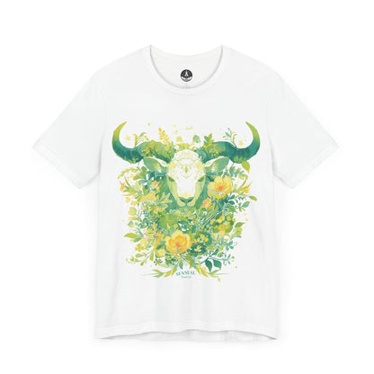 T-Shirt White / S Taurus in Bloom: Astrology Garden T-Shirt