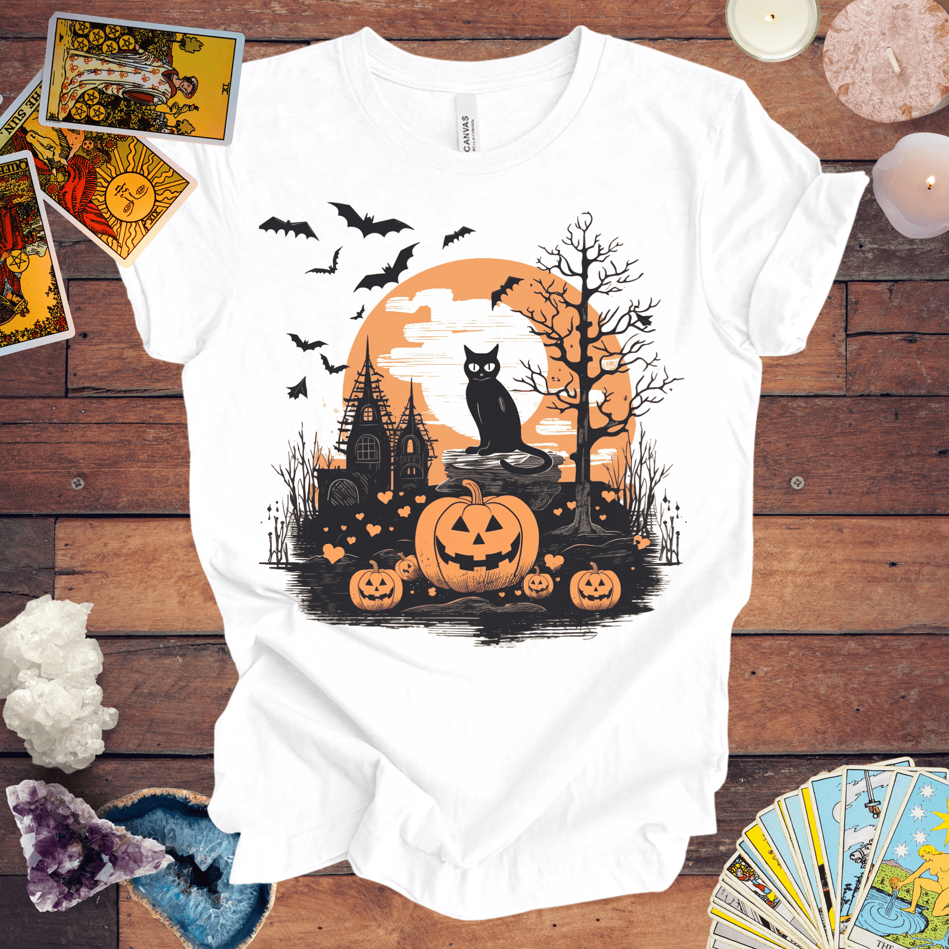 T-Shirt White / S Vintage Halloween T-Shirt - Halloween Limited Edition