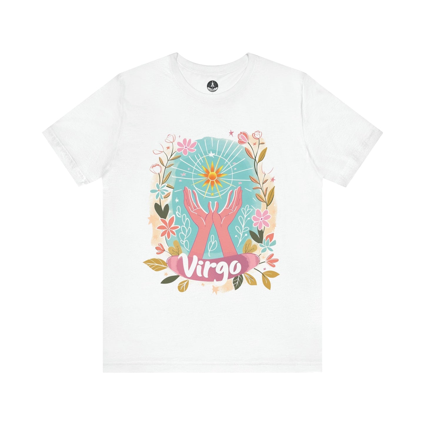T-Shirt White / S Virgo's Bloom TShirt: Nurturing Nature's Beauty