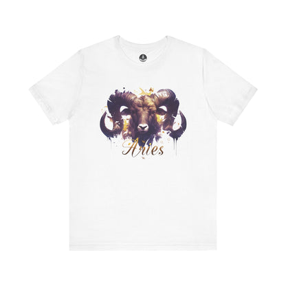 T-Shirt White / S Vivid Aries Spirit TShirt - Wear the Zodiac Artistry