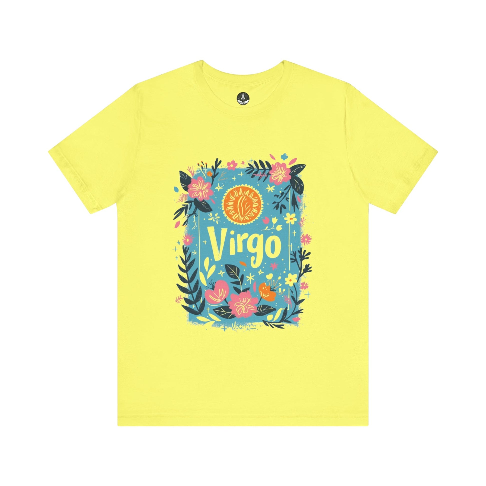 T-Shirt Yellow / S Botanic Maiden Virgo TShirt: Earthy Elegance