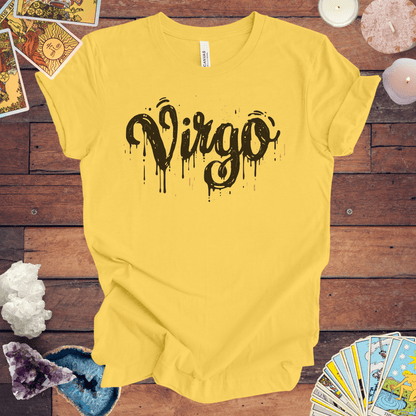 T-Shirt Yellow / S Inkwell Virtue Virgo TShirt: Melding Precision with Art