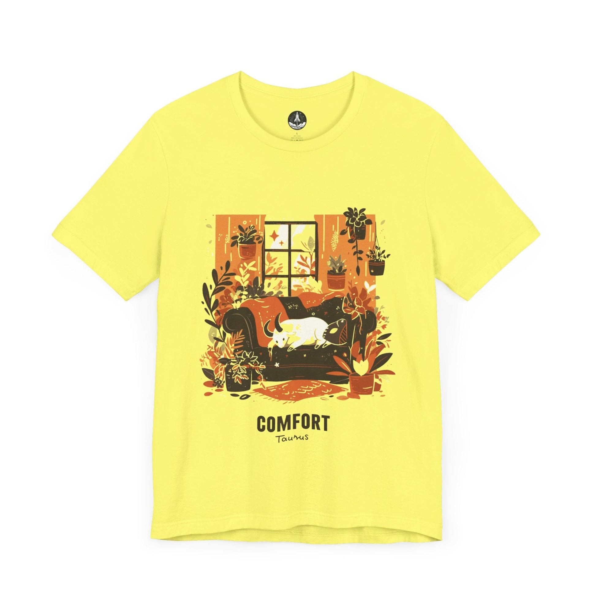 T-Shirt Yellow / S Taurus Zodiac Comfort: Astro Seeker T-Shirt