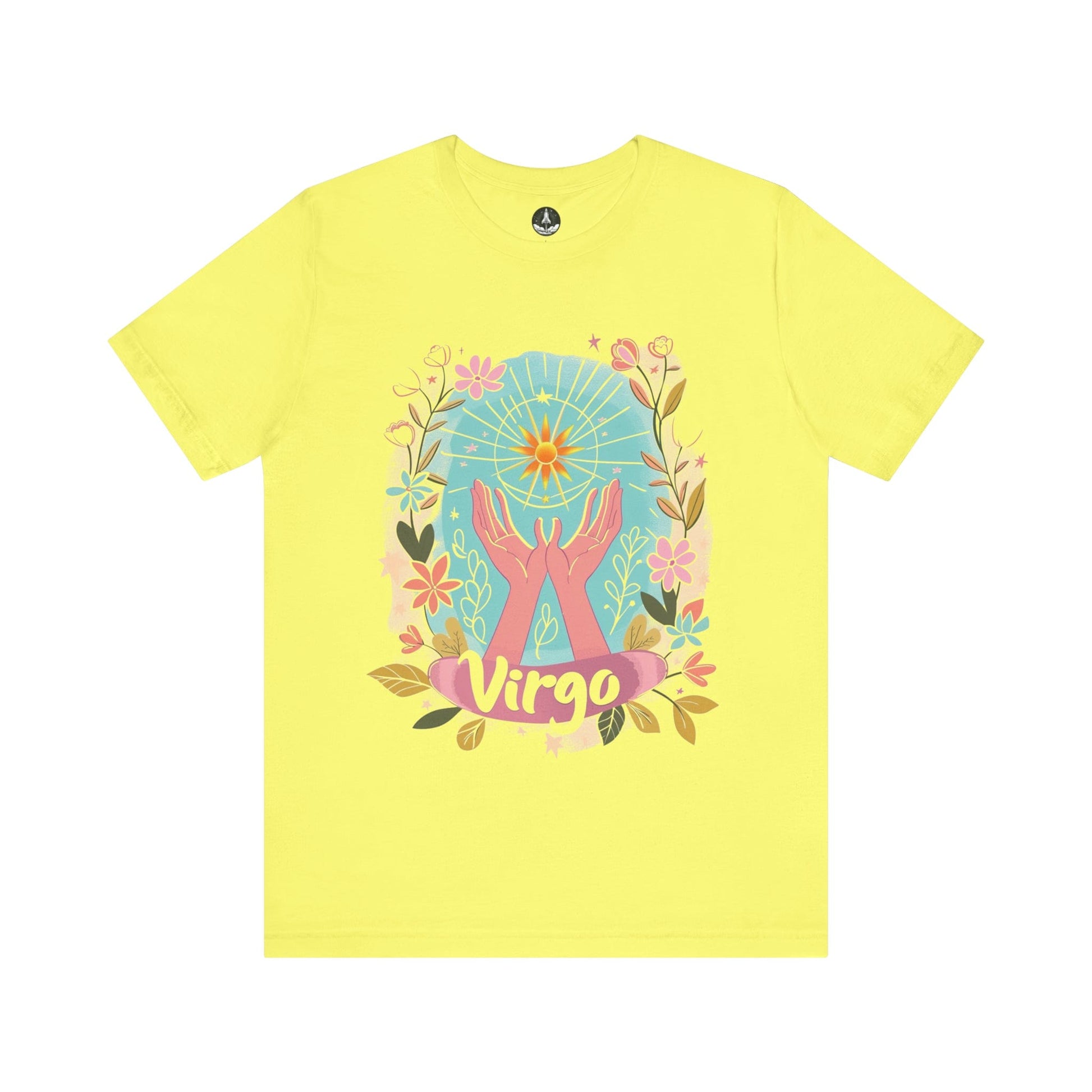 T-Shirt Yellow / S Virgo's Bloom TShirt: Nurturing Nature's Beauty