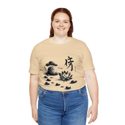 T-Shirt Zen Garden Path: Sumi-e Ink Wash Design Virgo T-Shirt