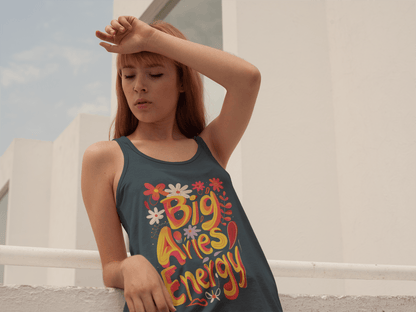 Tank Top Big Aries Energy Racerback Tank