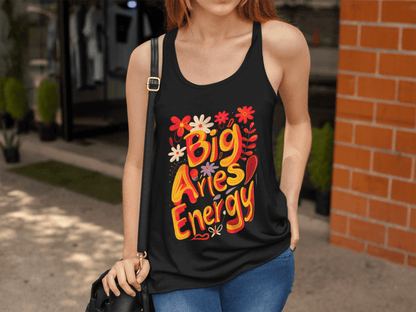 Tank Top Big Aries Energy Racerback Tank