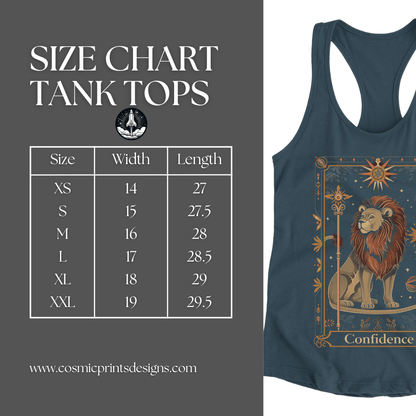 Tank Top Confidence Leo Racerback Tank