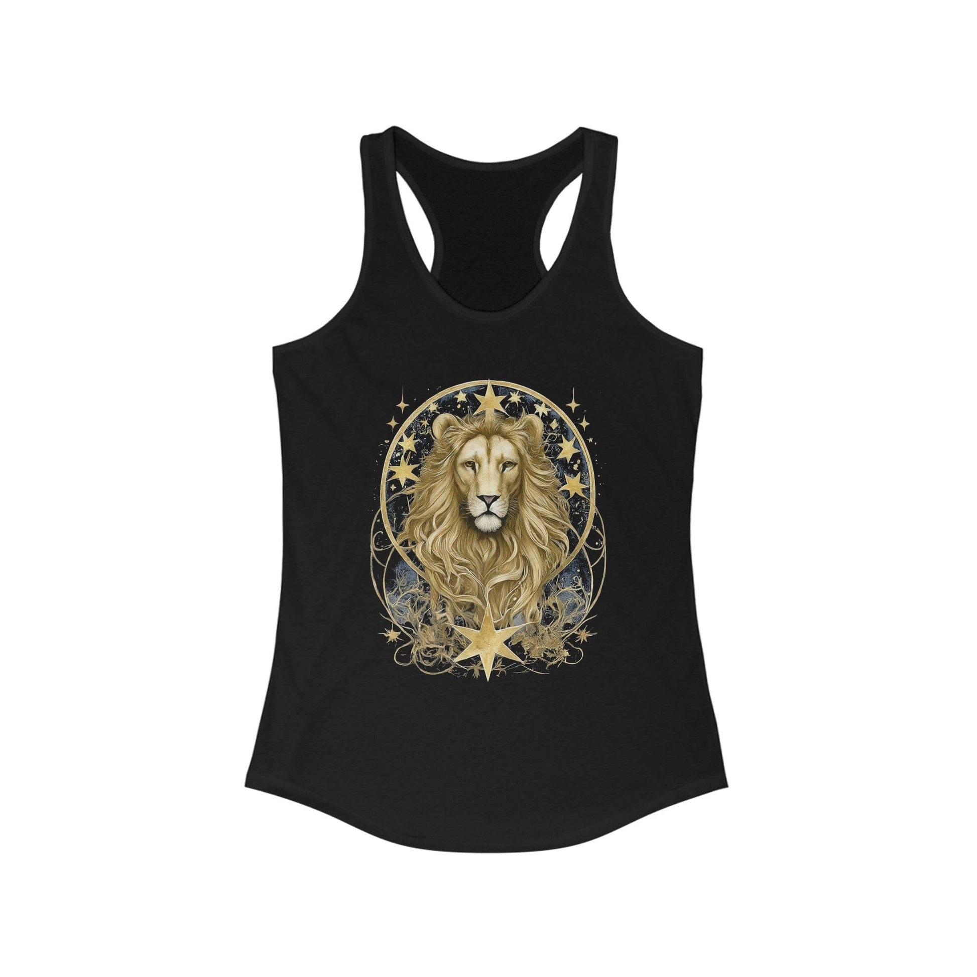 Tank Top XS / Solid Black Majestic Leo Racerback Tank