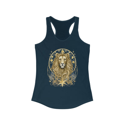 Tank Top XS / Solid Midnight Navy Majestic Leo Racerback Tank