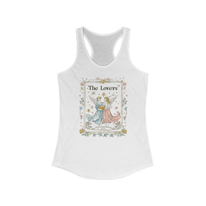 Tank Top XS / Solid White The Lovers Gemini Racerback Tank