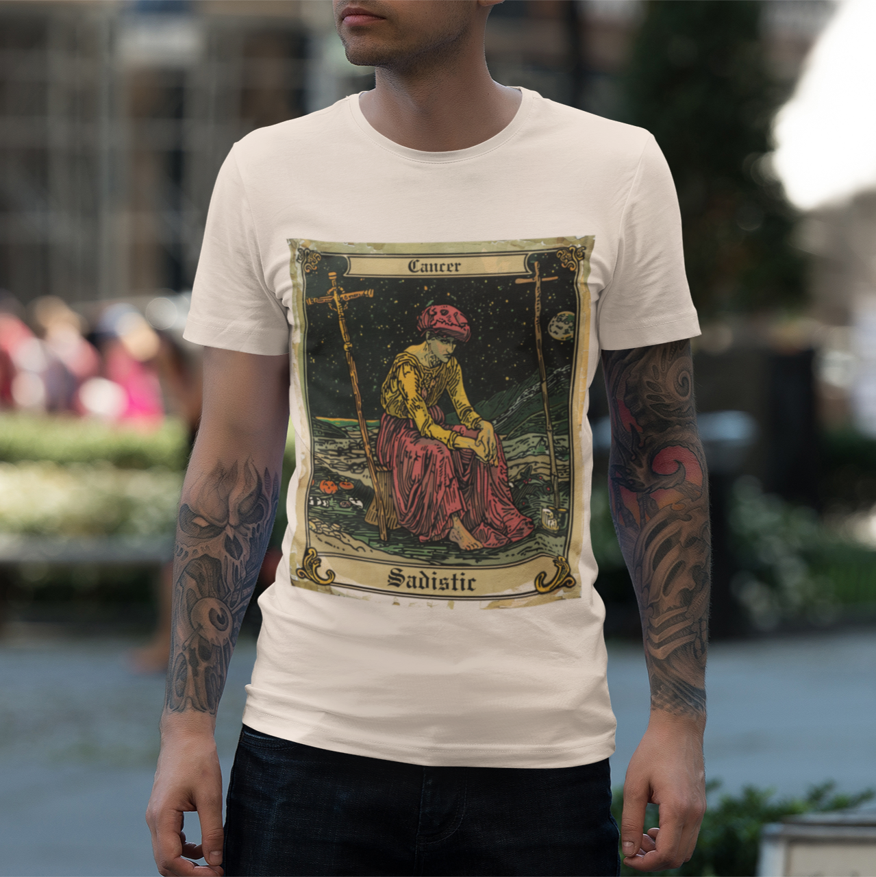 Cancer Sadistic Tarot Card T-Shirt - Halloween Limited Edition