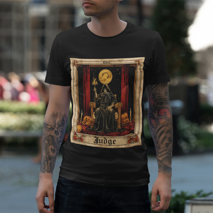 Libra Judge - Halloween Tarot Card T-Shirt - Halloween Limited Edition